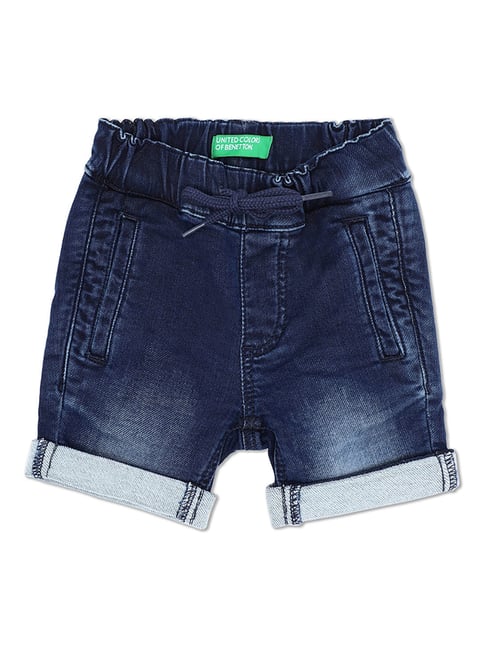 United Colors of Benetton Kids Navy Solid Shorts