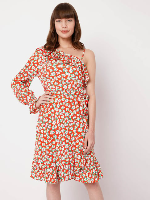 Vero moda red hot sale polka dot dress