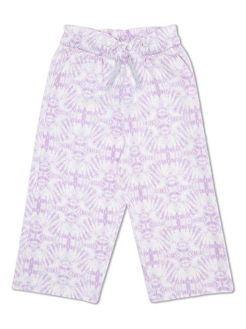 United Colors of Benetton Kids Purple Printed Trousers