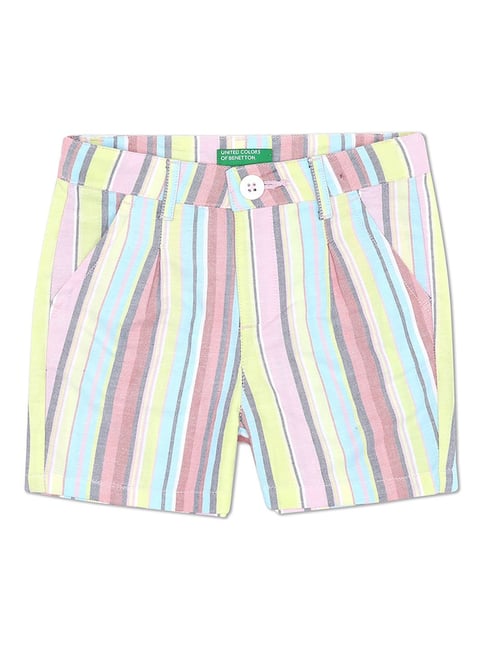 United Colors of Benetton Kids Multicolor Striped Shorts