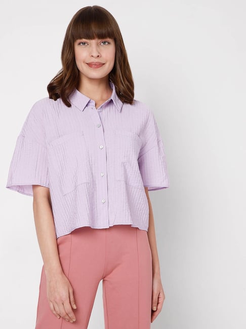 Vero Moda Lavender Regular Fit Shirt Price in India