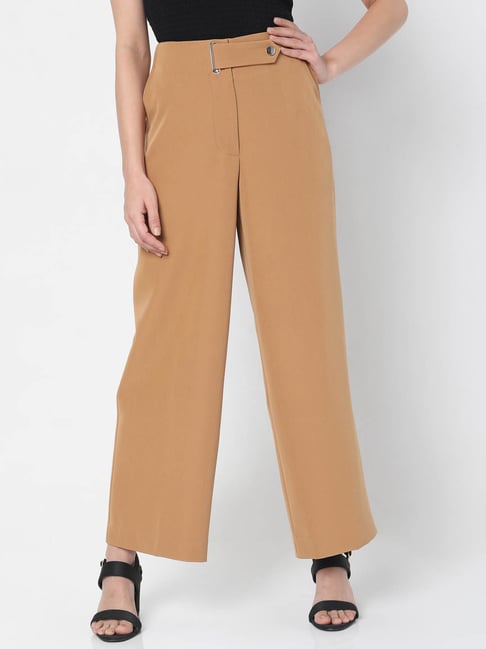 Vero Moda Brown Straight Fit Pants