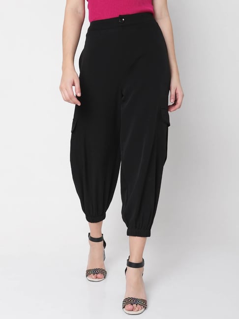 Vero Moda Black Regular Fit Joggers