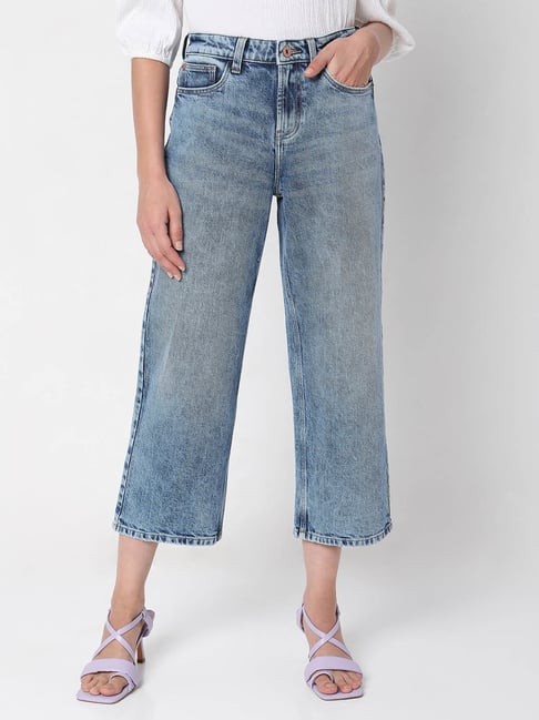 Vero Moda Blue Regular Fit Jeans