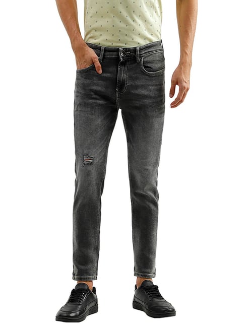 United Colors of Benetton Grey Regular Fit Jeans