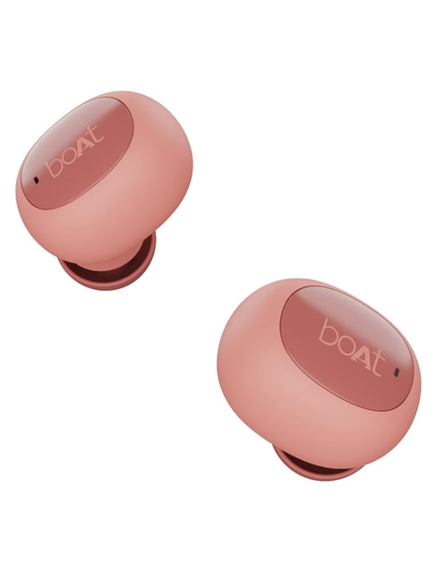 boAt Airdopes 121v2 T TWS Earbuds with Upto 14 Hours Playback, LED Indicators (Cherry Blossom)