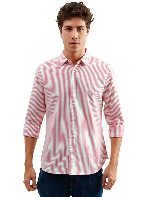 United Colors of Benetton Pink Striped Shirt