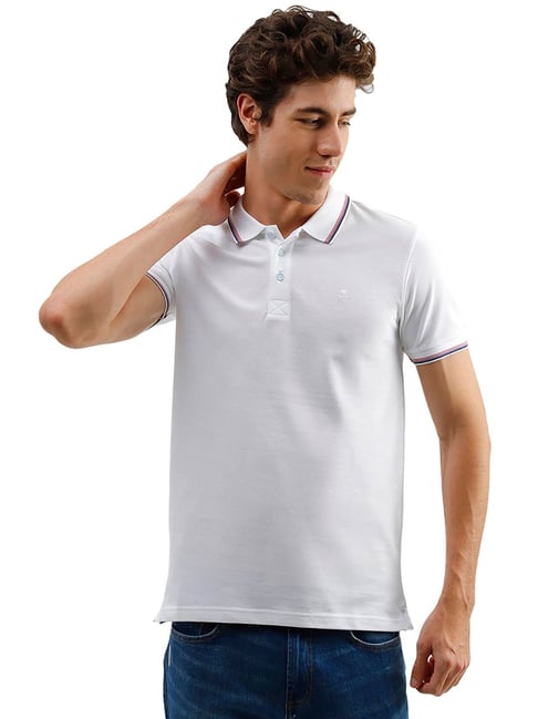 United Colors of Benetton White Regular Fit Polo T-Shirt