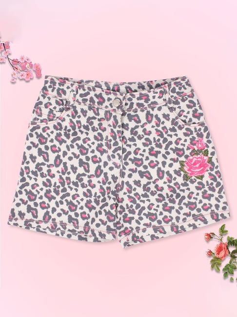 Cutecumber Kids Pink Printed Shorts-picture-10