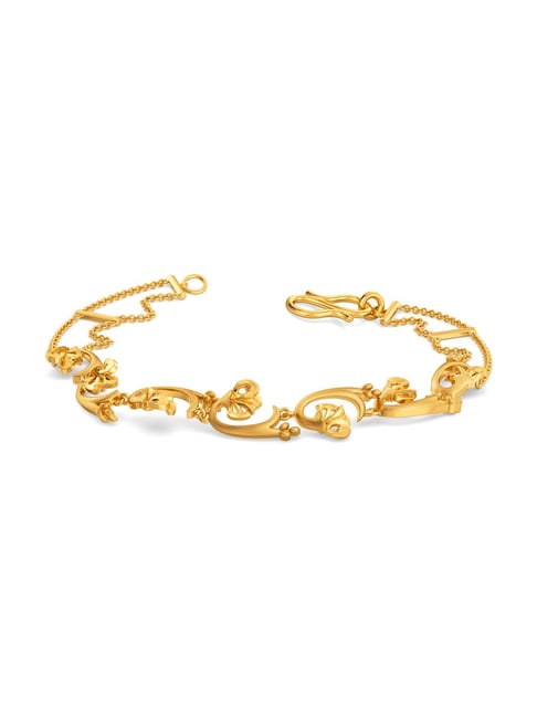 Melorra 18k Gold Petals of Metal Bracelet for Women