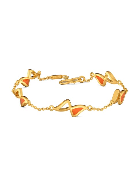 Melorra 18k Gold Colour Me Orange Bracelet for Women