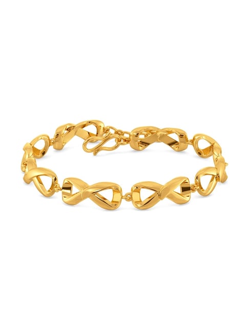 Melorra 18k Gold Flap Straps Bracelet for Women