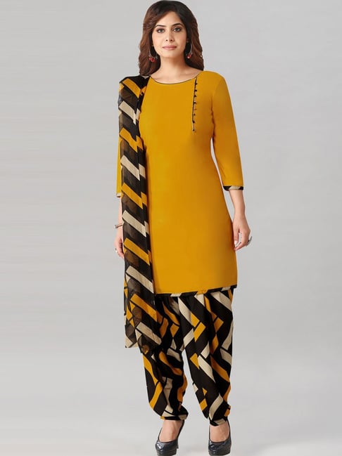 Yellow and best sale black combination dress