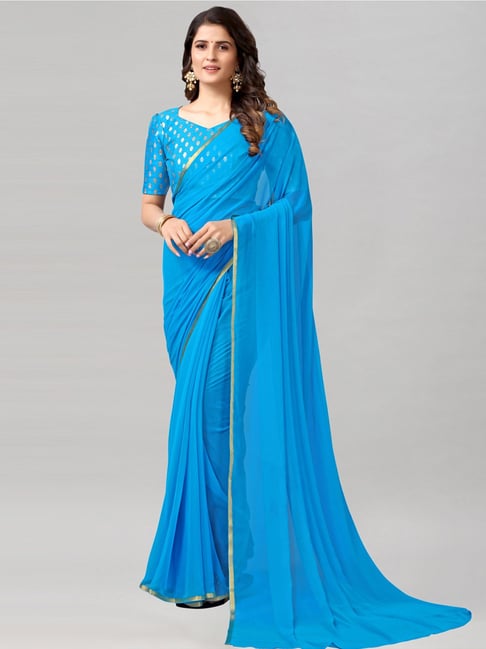 Mahotsav Group - 𝐒𝐭𝐲𝐥𝐢𝐬𝐡 & 𝐒𝐭𝐮𝐧𝐧𝐢𝐧𝐠 Simple Ink blue saree...  | Facebook