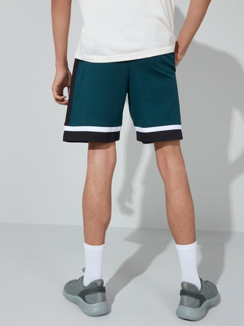 Studiofit by Westside Emerald Green RelaxedFit ShortsStudiofit Men