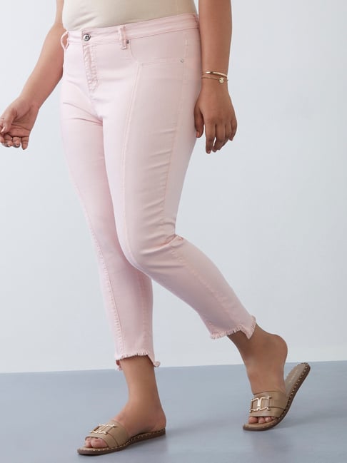 Gia Curves by Westside Light Pink Sonic Jeans