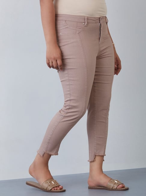 Gia Curves by Westside Taupe Sonic Jeans