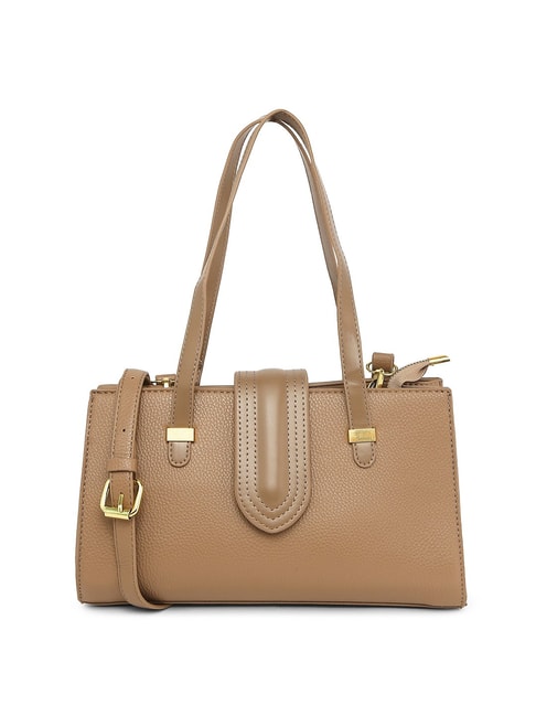Buy/Send Lino Perros Beautiful Beige Satchel Handbag Online- FNP