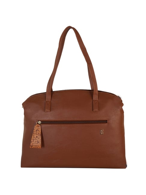 Buy Baggit Brown Solid Large Shoulder Handbag Online At Best Price Tata CLiQ