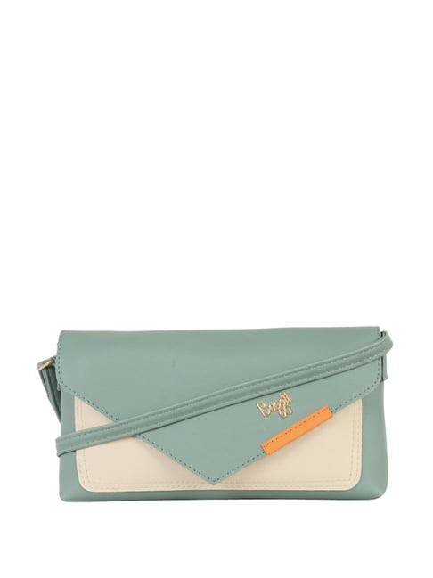 Baggit Aqua Solid Medium Sling Handbag