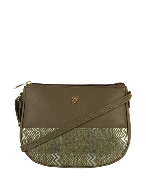 Buy Baggit Green Printed Medium Sling Handbag Online At Best Price