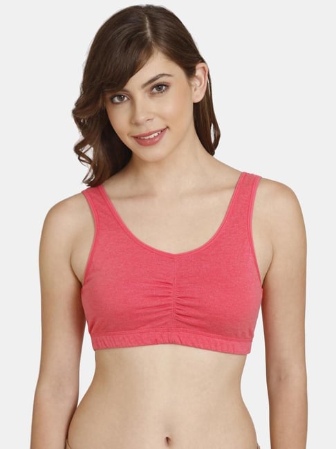 Buy Rosaline by Zivame Coral Non-padded Bra for Women Online