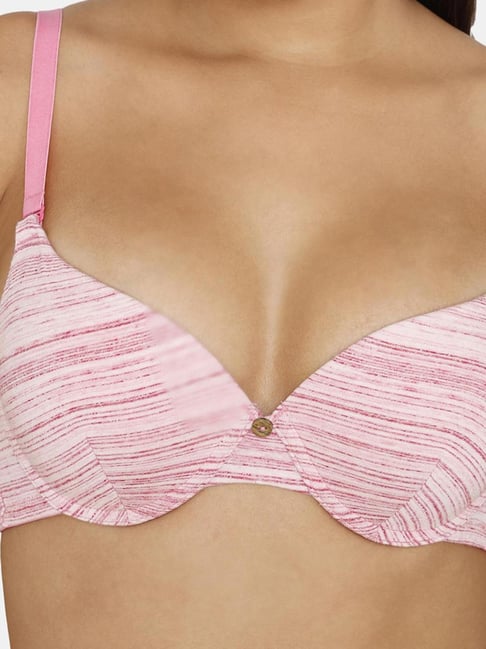 Buy Zivame Light Pink Printed Padded Bra for Women Online @ Tata CLiQ