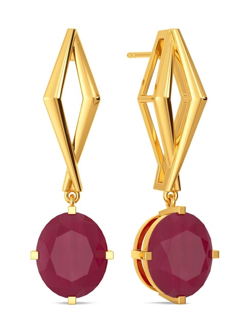 Melorra 18k Gold Colour Me Fierce Earrings for Women