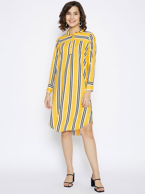 Buy Women Multi Stripe Casual Dress Online - 734706 | Allen Solly