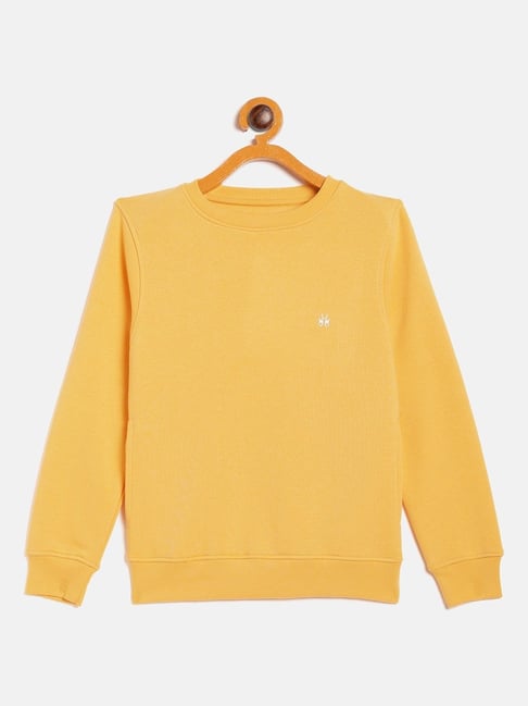 Crimsoune Club Kids Yellow Regular Fit Sweatshirt