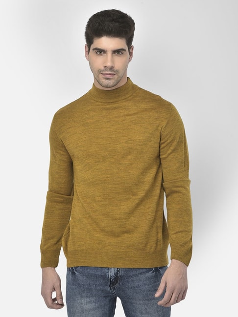 Crimsoune Club Mustard Regular Fit Sweater