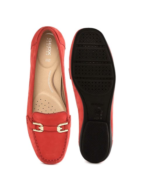 Buy Geox Women's Scarlet Red Comfort Loafers for Women at Best