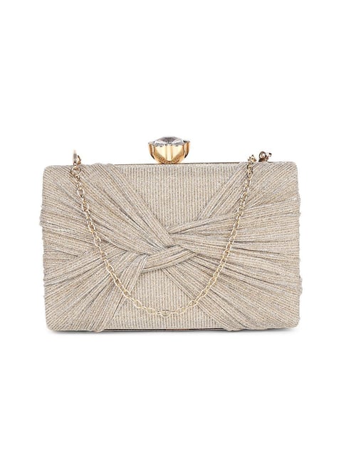 Twenty Dresses Gold Shimmer Clutch