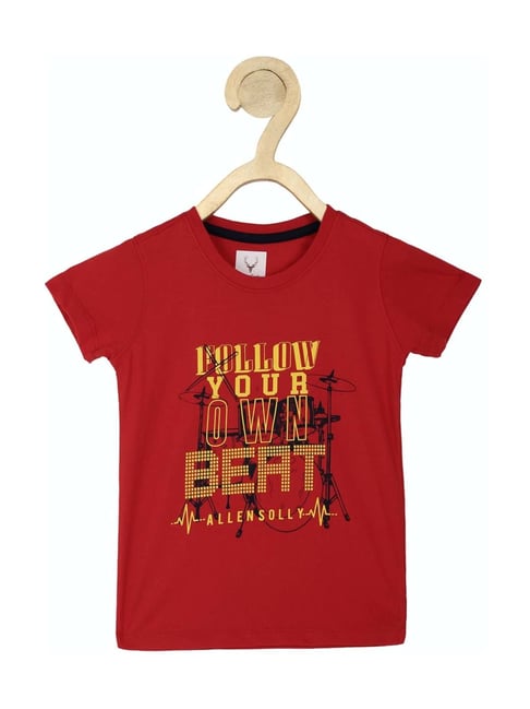 Allen Solly Junior Allen Solly Kids Red Graphic T-Shirt