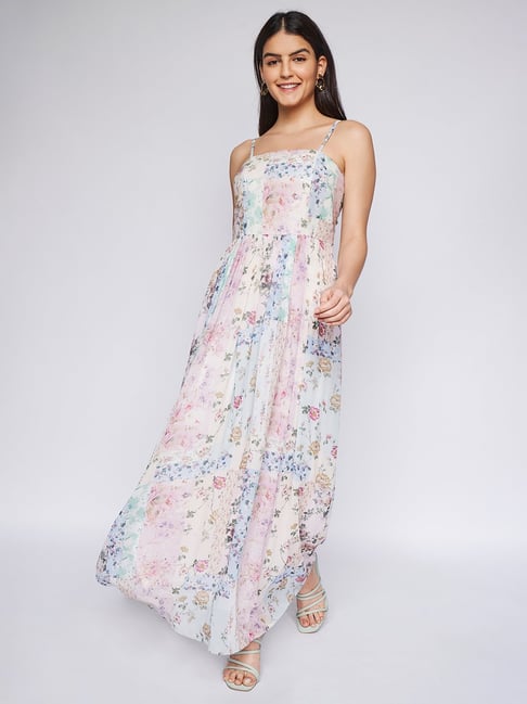 AND Multicolor Floral Print  Maxi Dress Price in India