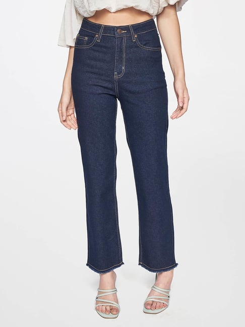 AND Indigo Straight Fit  Jeans