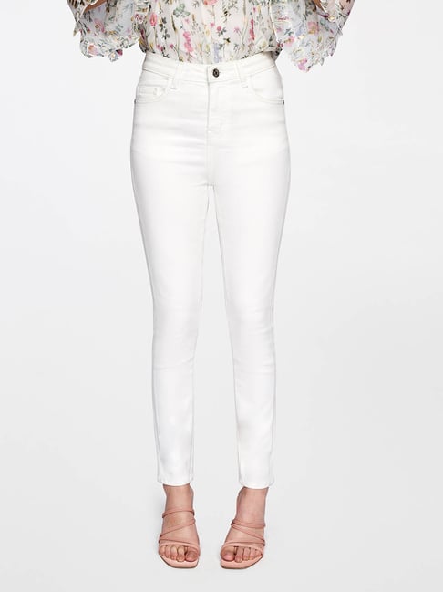 AND White Skinny Fit  Jeans