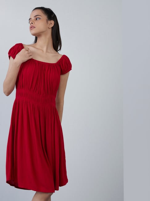 Nuon by Westside Red Rhodes Dress Price in India