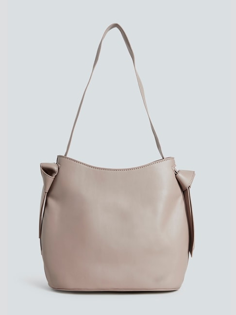 LOV by Westside Light Brown Alice Tote Bag Price in India