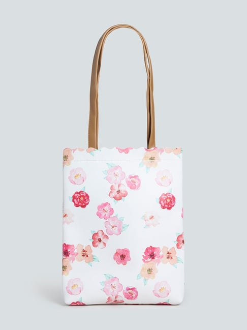 LOV by Westside Pink Floral-Patterned Tote Bag Price in India