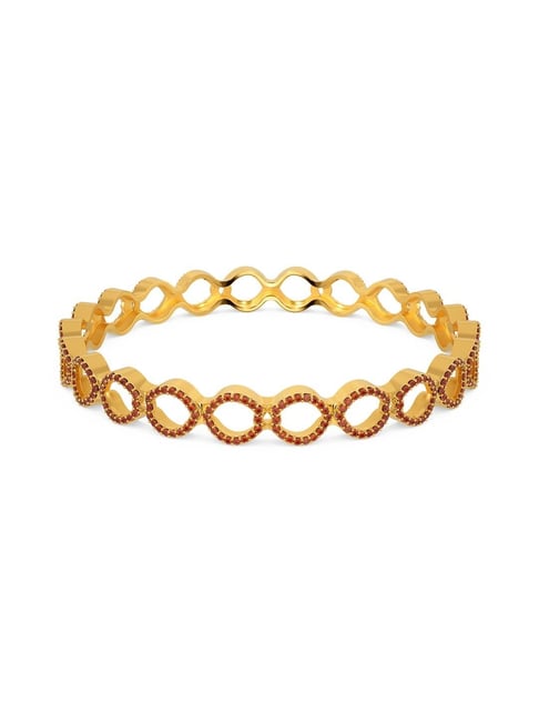 Melorra 18k Gold Sangria Spark Bangle for Women