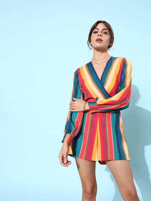 Zara best sale striped playsuit