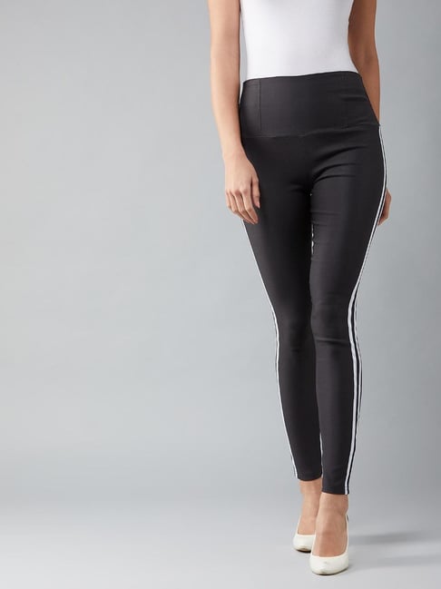 Buy DOLCE CRUDO Charcoal Grey Skinny Fit Jeggings for Women Online @ Tata  CLiQ