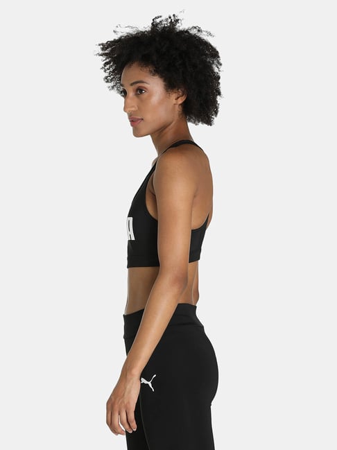 Puma Black Non Wired Padded Sports Bra