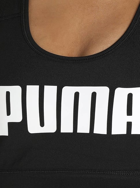 Puma Black Non Wired Padded Sports Bra