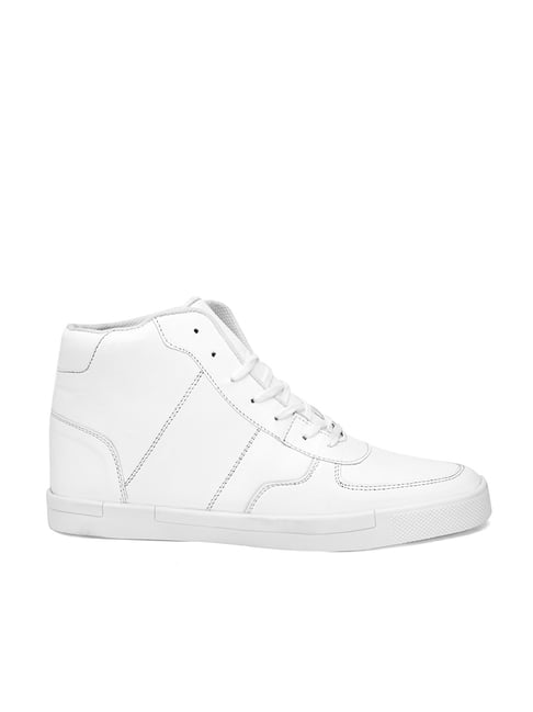 Giorgio Men's White Ankle High Sneakers-picture-30