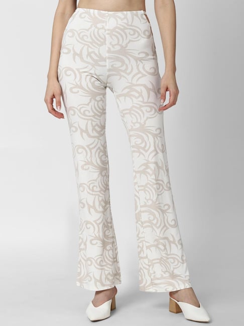 Snake Print Trousers  Joggers for Girls  White Dahlia