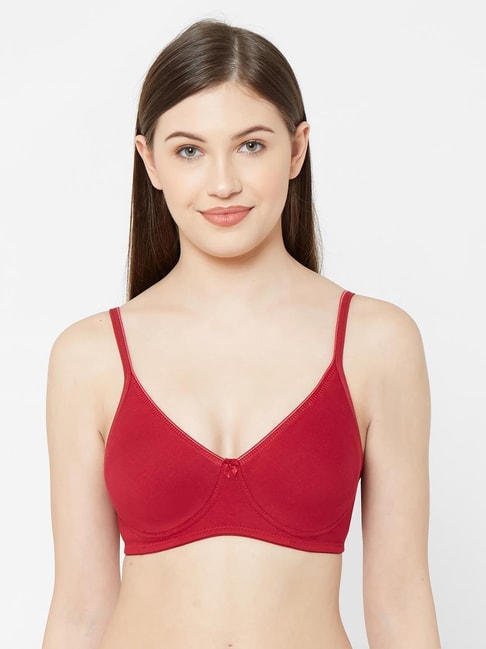 Juliet Red Non-padded Bra Price in India