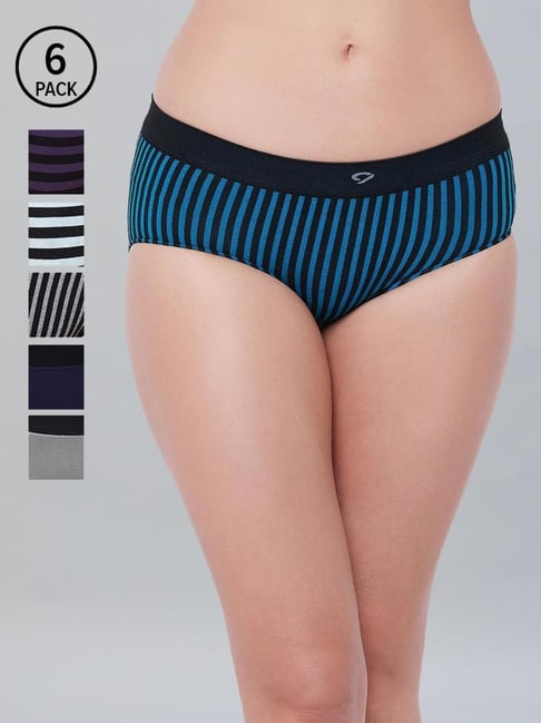 C9 Airwear Multicolor Striped Panty (Pack of 6) Price in India