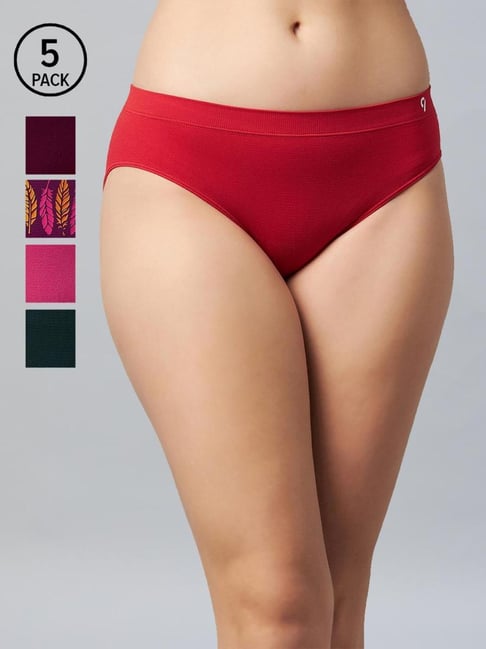 C9 Airwear Brief / Hipster : Buy C9 Airwear Women Assorted Multicolor Pack  Of 5 Panties Online